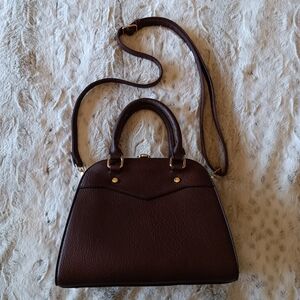 Elegant Brown Leather Handbag